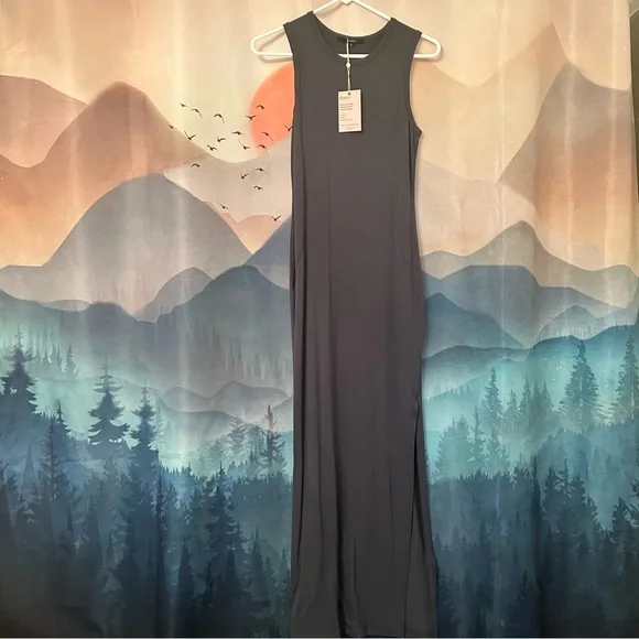 Quince Tencel Jersey Tank Maxi Dress